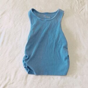 Aerie Blue Ribbed Tank Top